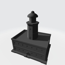 faros islas paquete mesa terreno paisaje guerras isla naval escenografia velas fuego 3d print model - Mito3D