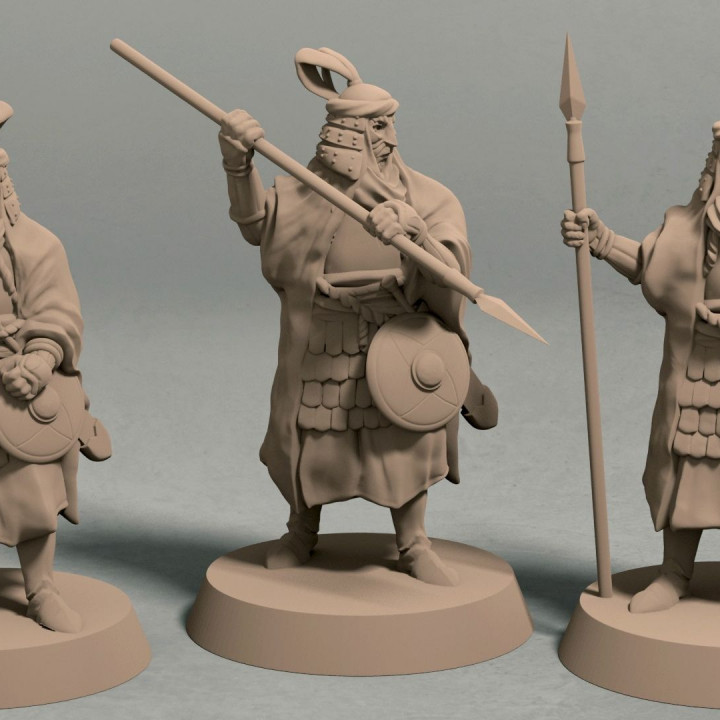 impero jagran soldati palazzo guardie 3 miniature stl file giocattoli Giochi antico fantasia rpg soldato wargaming tavolo 3D print model - Mito3D