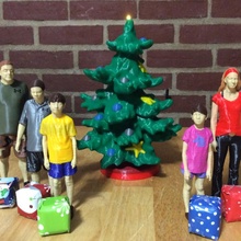 Natale albero decorazione ornamento natale pino luci allegro asllexicon olsen Todd starlabs3d 3d print model - Mito3D