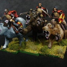 oso jinetes juguetes juegos fantasía juego guerra cifras mesa caballería dnd osos ttrpg portadores 3d print model - Mito3D
