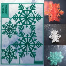 x-mas snowflake card christmas xmas colorfabb postcard 3d print model - Mito3D