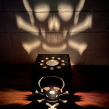 tea light jolly roger 3d print model - Mito3D