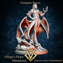 vampire baron jouets Jeux fantaisie miniatures monstre rpg miniature Seigneur aristocrate minis donjon dnd ttrpg trpg 3d print model - Mito3D