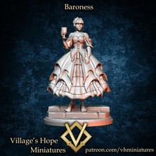 baronne jouets Jeux miniatures femme minis dnd déguisement PNJ ttrpg villageois trpg 3d print model - Mito3D