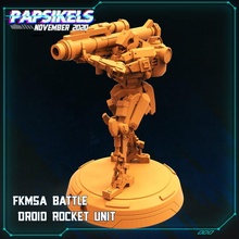 fukimasa bataille droïde fusée unité jouets Jeux robot mech bot 3d print model - Mito3D