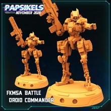 fukimasa bataille droïde commandant jouets Jeux chef robot mech bot 3d print model - Mito3D