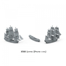 hms leopard porland class spare parts ship wars wargame battle master commander patrick o'brian's sails naval age sail 3d print model - Mito3D