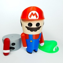 mix men Mario oyuncaklar oyunlar figürinler oyuncak karakter Scott karıştırmak harman doğru 3d print model - Mito3D