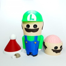 mix-men luigi toys & games figurines toy character scott mix modulable blend true 3d print model - Mito3D
