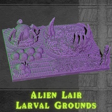 Außerirdischer Höhle Larve Gründe Spielzeuge Spiele modular Terrain Wurm organisch zerg Verlies Fliesen Fehler openlock Xenomorph Kachelsatz Ripley Xeno Drachenbiss Drachenschloss Tyranid Dungeonlock preadator Panzer 3d print model - Mito3D