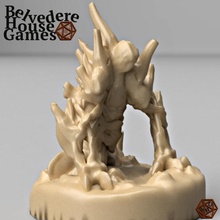 undead forest cerberus golem hound rpg support-free earth supportless dead tabletop elemental dungeon 28mm dnd pathfinder summoned 3d print model - Mito3D