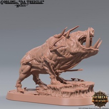 nickis toys & games dragons dungeons goblin mini miniatures pig rpg male tabletop wargame dnd warpig boar daybreak 3d print model - Mito3D