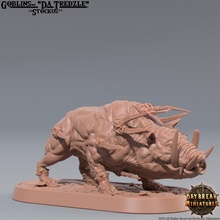 stockus - beastly boar da tredzles toys & games dragons dungeons goblin mini miniatures pig rpg male tabletop wargame dnd warpig daybreak 3d print model - Mito3D