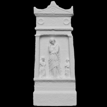 funerary stela thalea scan louvre 3dprinting relief 3d print model - Mito3D