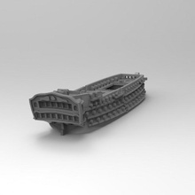 100 armas Embarcacion línea guerras juego guerra batalla paño naval años vela 3d print model - Mito3D