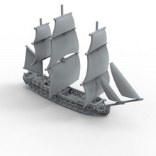 74 guns ship line spare parts wars wargame battle sails naval age sail 3d print model - Mito3D