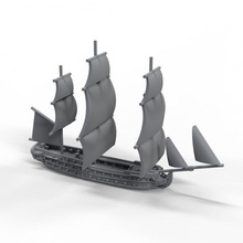 64 armas Embarcacion línea guerras juego guerra batalla paño naval años vela 3d print model - Mito3D
