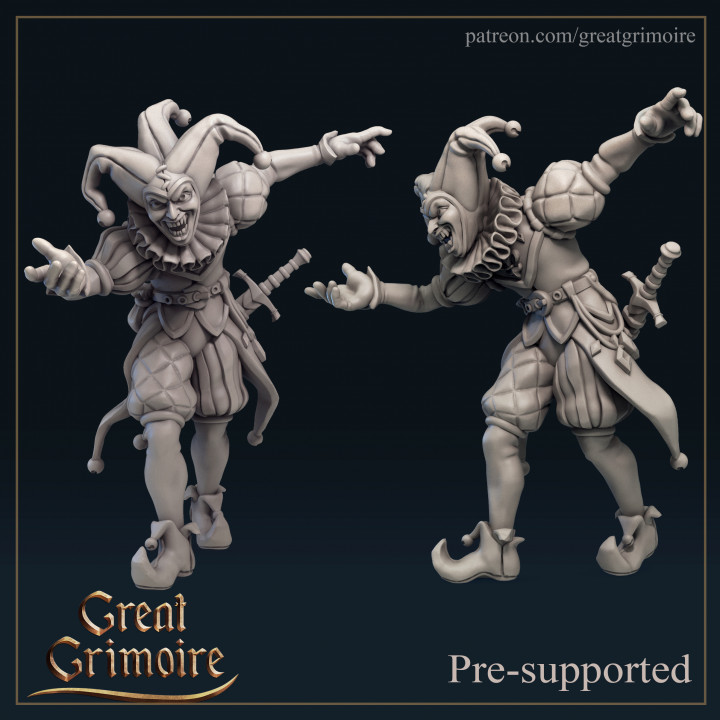 fool toys & games dnd tarot jester darkfantasy greatgrimoire great grimoire thefool 3D print model - Mito3D