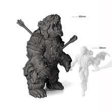 battle damaged warbear - professionaly pre-supported store bear dwarf 3d print model - Mito3D