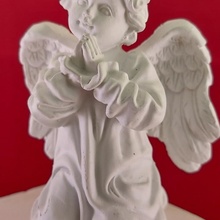 praying angel 3d scan & garden christmas decoration decorative desk sculpture toy miniature desktop deco scanning 3d print model - Mito3D