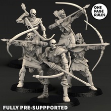 skeleton archers store 40k rpg tomb undead wargames warhammer tabletop kings 28mm dnd onepagerules 3d print model - Mito3D