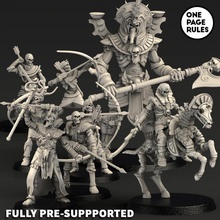 mummified undead - november release store 40k rpg skeleton tomb wargames warhammer tabletop kings 28mm dnd onepagerules 3d print model - Mito3D