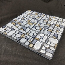 rough stone variant floor wall cuts tabletop rpg terrain openforge dungeon tiles d&d pathfinder rough-stone 3d print model - Mito3D