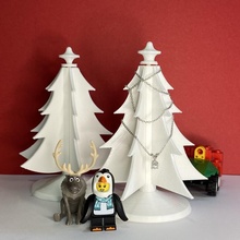 xmas tree & garden christmas 3d print model - Mito3D