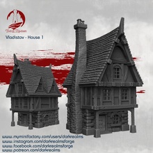 vladistov market town house 1 buildings terrain vampire shop village strahd 3d print model - Mito3D