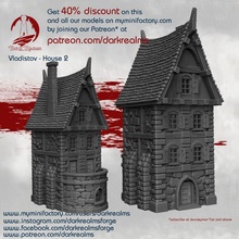 vladistov market town house 2 building vampire shop village dnd strahd 3d print model - Mito3D