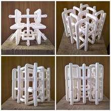 heykel Bahçe Sanat beyaz çağdaş kategorizasyon 3d print model - Mito3D