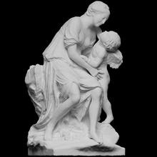Aşk kucaklayan dostluk taramak Tanrı mitoloji heykel çift Paris Fransa aşk tanrısı fotogrametri grup neoklasik markiz Openglam madame pompadour Pigalle 3d print model - Mito3D