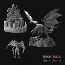 öfke efsanevi ejderhalar oyuncaklar oyunlar Ejderha sığınak Efsanevi 3d print model - Mito3D