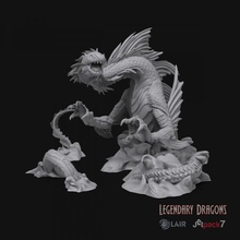 rmungand legendary dragons toys & games print dragon fantasy prints lair 3d print model - Mito3D