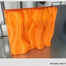 wall cladding waves 1 & garden 3d print model - Mito3D