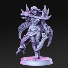valeen - female blade dancer 32mm dnd toys & games girl woman swords rn estudio 3d print model - Mito3D