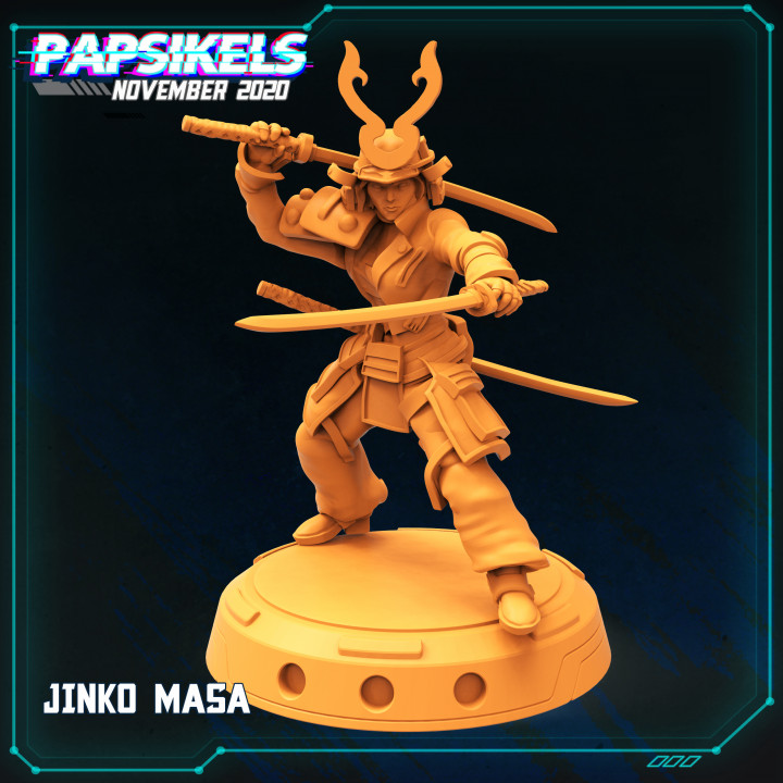 Jinko masa Vergeltung Spielzeuge Spiele Schwerter Shogun Samurai 3D print model - Mito3D