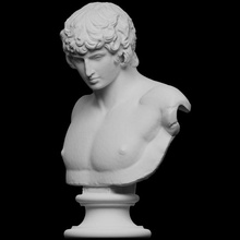 portrait antinous scan bust rome sculpture marble male florence italy lgbt hadrian 3d-printable uffizi tiber-apollo 3d print model - Mito3D