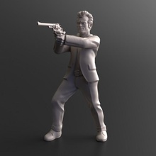 modern day survivor series 04 cliff - pre-supported toys & games harry 32mm clint eastwood dirty 3d print model - Mito3D