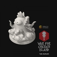 yema huevo sothoth guerra pollo isla juguetes juegos impresión fantasía monstruo mesa cosmic horror wfci 3d print model - Mito3D