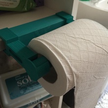 raf kenar tuvalet kağıdı tutucu bahçe banyo toiletrollholder shelfedge 3d print model - Mito3D