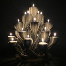 medusa jardín Navidad decoraciones Encendiendo luces velas artículos hogar comedor Luces té ambiente 3d print model - Mito3D