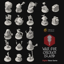 war chicken island models core game toys & games boardgames tabletop wfci 3d print model - Mito3D