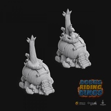 dodosaurus throne dodos riding dinos toys & games dino boardgames tabletop dinosaurs 3d print model - Mito3D