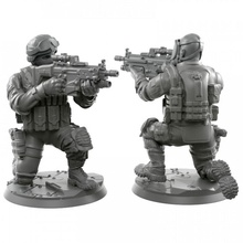 004 Narbe Spielzeuge Spiele Armee Gasmaske modern Soldat Kriegshammer Miniatur Gewehr maßstabgetreues Modell Maschinengewehr wh40k 3d print model - Mito3D