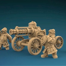 dwarf rapid arquebus toys & games fantasy miniature tabletop artillery wargame tabletopgame medfan 3d print model - Mito3D