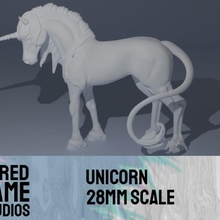 english unicorn toys & games horse 3d print model - Mito3D
