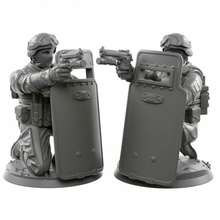 007 kalkan oyuncaklar oyunlar Ordu modern tabanca asker Warhammer minyatür masaüstü piyade 28mm wh40k 32mm 3d print model - Mito3D