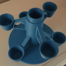 dönen masa temiz bahçe ofis kırtasiye desktidy döner 3d print model - Mito3D