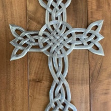 intertwined cross & garden celtic ornate decrotive 3d print model - Mito3D
